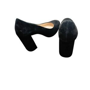 Cole Haan Black Suede Platform Heels Size 8